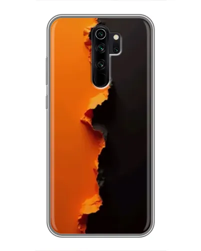 Чехол для Xiaomi Redmi Note 8 Pro с картинкой «Оранжевый разлом» Чехол для Xiaomi Redmi Note 8 Pro с картинкой «Оранжевый разлом»