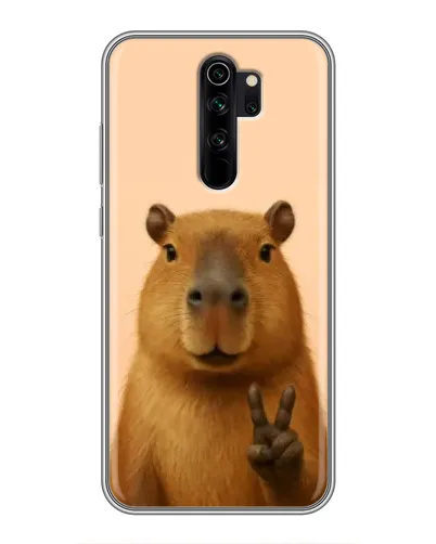Чехол для Xiaomi Redmi Note 8 Pro с картинкой «Капибара виктория»