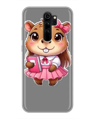 Чехол для Xiaomi Redmi Note 8 Pro с картинкой «Девочка капибара»