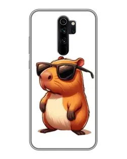Чехол для Xiaomi Redmi Note 8 Pro с картинкой «Капибара в очках»