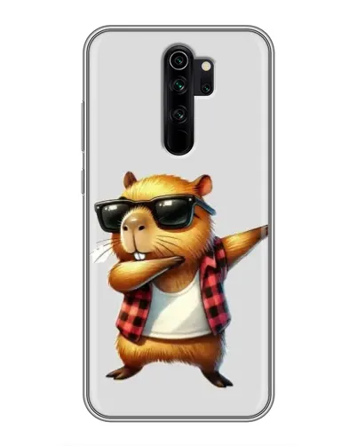 Чехол для Xiaomi Redmi Note 8 Pro с картинкой «Капибара рэпер даб»