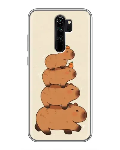 Чехол для Xiaomi Redmi Note 8 Pro с картинкой «Башня из капибар»