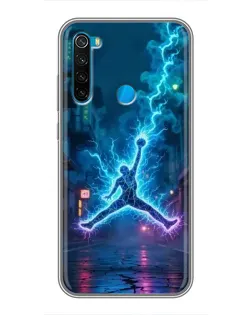 Чехол для Xiaomi Redmi Note 8 с картинкой «Jordan Gold Jumpman»