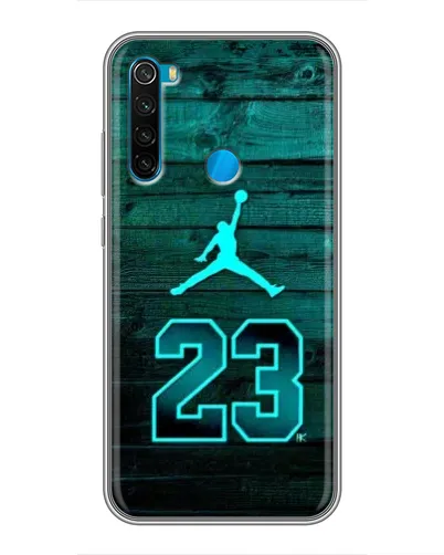 Чехол для Xiaomi Redmi Note 8 с картинкой «Jordan Cyan 23»