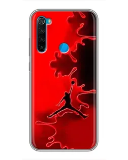 Чехол для Xiaomi Redmi Note 8 с картинкой «Jordan Red Smoke»