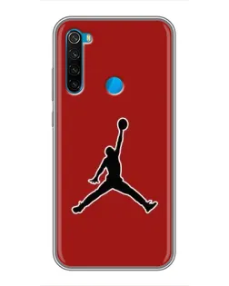 Чехол для Xiaomi Redmi Note 8 с картинкой «Jordan Red Back»