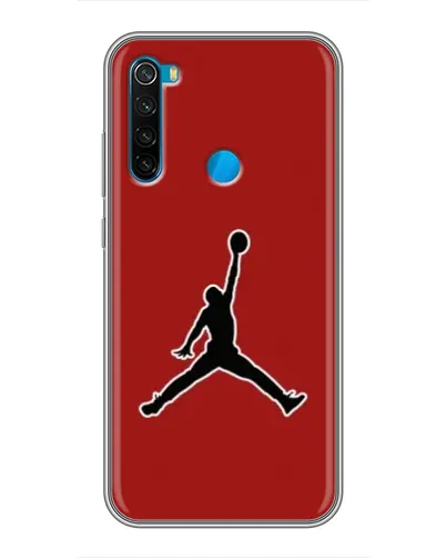 Чехол для Xiaomi Redmi Note 8 с картинкой «Jordan Red Back»
