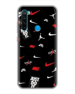 Чехол для Xiaomi Redmi Note 8 с картинкой «Nike Mix Pattern»