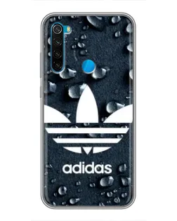 Чехол для Xiaomi Redmi Note 8 с картинкой «Adidas Trefoil Blue»