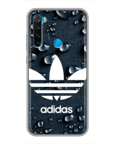 Чехол для Xiaomi Redmi Note 8 с картинкой «Adidas Trefoil Blue»