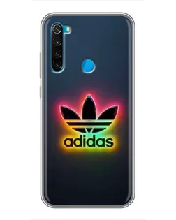 Чехол для Xiaomi Redmi Note 8 с картинкой «Неоновый Adidas»