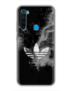 Чехол для Xiaomi Redmi Note 8 с картинкой «Абстрактный дым Adidas»