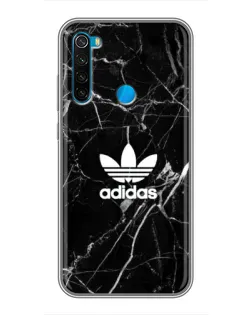 Чехол для Xiaomi Redmi Note 8 с картинкой «Белый мрамор Adidas»
