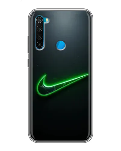 Чехол для Xiaomi Redmi Note 8 с картинкой «Неоновый контур Nike» Чехол для Xiaomi Redmi Note 8 с картинкой «Неоновый контур Nike»
