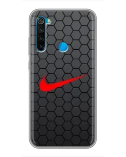 Чохол для Xiaomi Redmi Note 8 з картинкою «Nike — карбонова сітка»