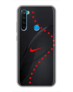 Чехол для Xiaomi Redmi Note 8 с картинкой «Абстрактный дизайн Nike»