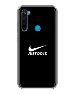 Чехол для Xiaomi Redmi Note 8 с картинкой «Минимализм от Nike»