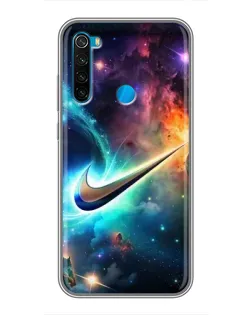 Чехол для Xiaomi Redmi Note 8 с картинкой «Космический Nike Swoosh»