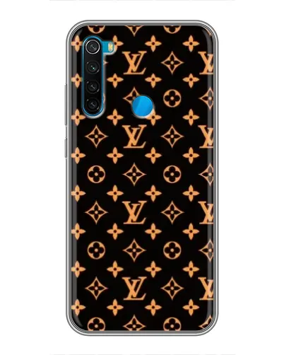 Чехол для Xiaomi Redmi Note 8 с картинкой «Золотая монограмма LV»