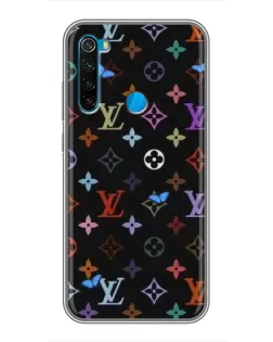 Чехол для Xiaomi Redmi Note 8 с картинкой «Цветная монограмма LV»