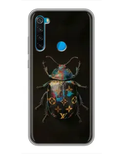 Чехол для Xiaomi Redmi Note 8 с картинкой «LV — мраморный принт»