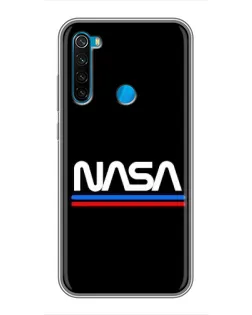 Чохол для Xiaomi Redmi Note 8 з картинкою «NASA — класика Red Blue»