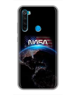Чехол для Xiaomi Redmi Note 8 с картинкой «Земля из космоса NASA»