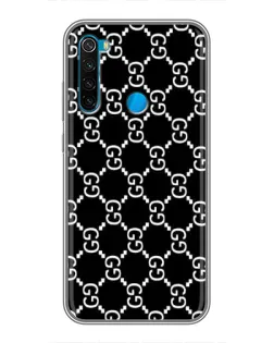 Чехол для Xiaomi Redmi Note 8 с картинкой «Gucci — сетчатый паттерн»