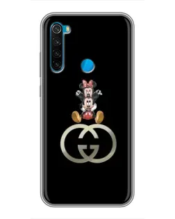 Чехол для Xiaomi Redmi Note 8 с картинкой «Минни Маус на лого»
