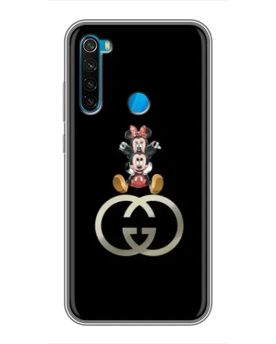 Чехол для Xiaomi Redmi Note 8 с картинкой «Минни Маус на лого»