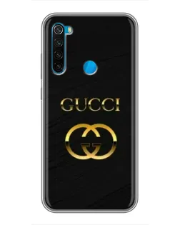 Чехол для Xiaomi Redmi Note 8 с картинкой «Золотой логотип Gucci»