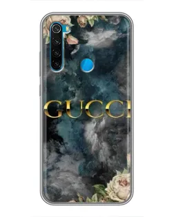 Чехол для Xiaomi Redmi Note 8 с картинкой «Абстрактные цветы Gucci»