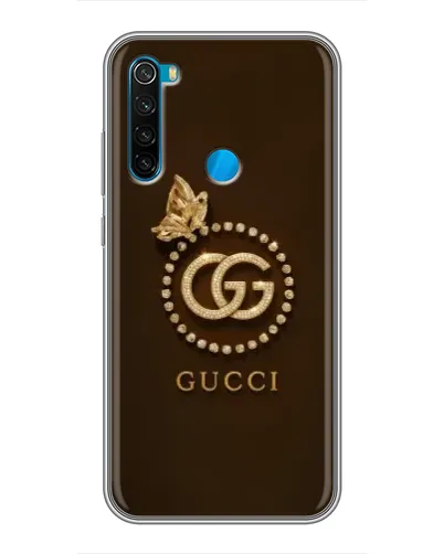Чехол для Xiaomi Redmi Note 8 с картинкой «Gucci — золотая бабочка»