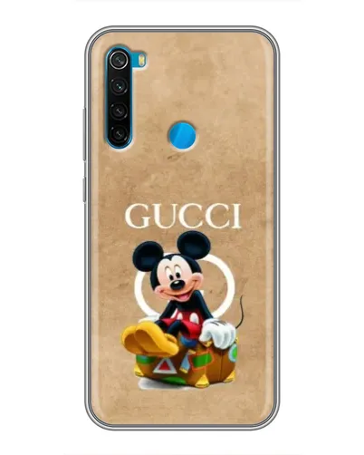 Чехол для Xiaomi Redmi Note 8 с картинкой «Микки Маус Gucci — крафт»