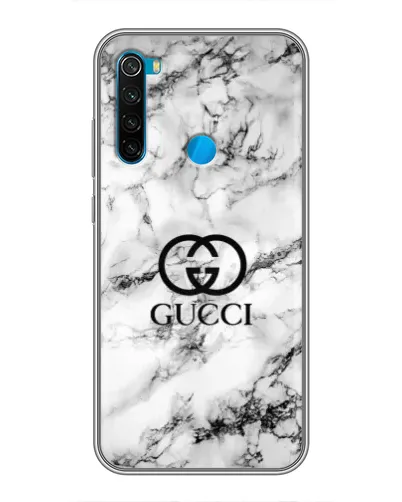 Чехол для Xiaomi Redmi Note 8 с картинкой «Gucci — мраморный шик»
