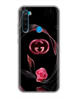 Чехол для Xiaomi Redmi Note 8 с картинкой «Gucci — неоновая роза»