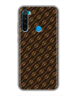 Чехол для Xiaomi Redmi Note 8 с картинкой «Gucci — золотые диагонали»