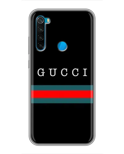 Чехол для Xiaomi Redmi Note 8 с картинкой «Gucci — красный пояс»