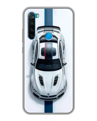 Чехол для Xiaomi Redmi Note 8 с картинкой «Вид сверху — BMW M»