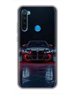 Чехол для Xiaomi Redmi Note 8 с картинкой «BMW на мокрой дороге»