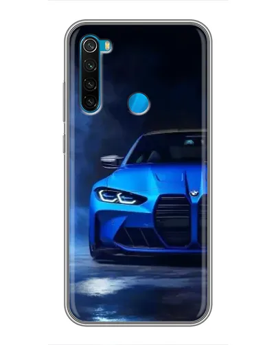 Чехол для Xiaomi Redmi Note 8 с картинкой «Голубая BMW M4»