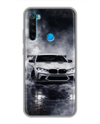 Чехол для Xiaomi Redmi Note 8 с картинкой «BMW сквозь туман»