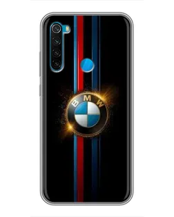 Чехол для Xiaomi Redmi Note 8 с картинкой «BMW M-Power неон»