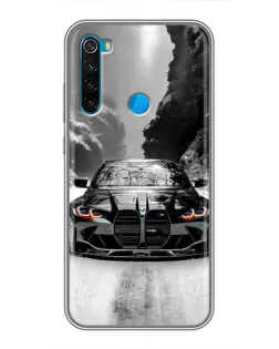 Чехол для Xiaomi Redmi Note 8 с картинкой «BMW — акварельный дрифт»