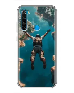Чехол для Xiaomi Redmi Note 8 с картинкой «PUBG — свободное падение»