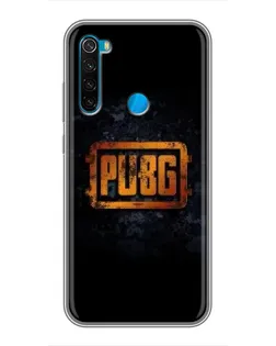 Чехол для Xiaomi Redmi Note 8 с картинкой «PUBG — золотой логотип»