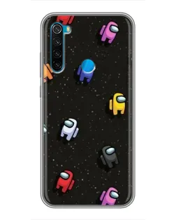 Чехол для Xiaomi Redmi Note 8 с картинкой «Космический паттерн Among Us» Чехол для Xiaomi Redmi Note 8 с картинкой «Космический паттерн Among Us»
