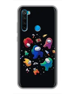 Чехол для Xiaomi Redmi Note 8 с картинкой «Among Us космос»