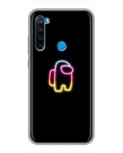Чехол для Xiaomi Redmi Note 8 с картинкой «Among Us градиент»