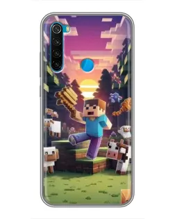 Чехол для Xiaomi Redmi Note 8 с картинкой «Стив на ферме» Чехол для Xiaomi Redmi Note 8 с картинкой «Стив на ферме»